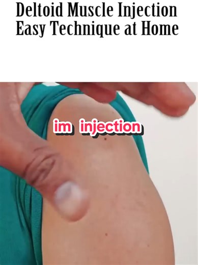 Deltoid Muscle Injection Technique Explained