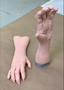 6.5K views · 122 reactions | Poured up the #ChimpHands - now on to seaming, #painting and #hairpunching - #WIP #Chimp #Mask #sculpting #molding #chimpanzee #ape #apes #practicaleffects #yagherfx #kevinyagher | Kevin Yagher Productions Inc. | Facebook