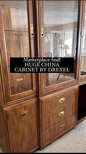 4.1K views · 28 reactions | HUGE CHINA CABINET TRANSFORMATION! The sideboard is available to purchase. Stay tuned for the top hutch makeover! #diy #diyfurnituremakeover #chinacabinet #vintagefurniture #vintagemodern #vintagestyle #diyinspiration #diyinspo #paintedfurniture #thecuratedattic #saskatchewan #saskatoon #regina #edmonton #calgary #vancouver | The Curated Attic | Facebook