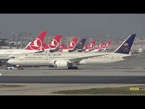 (4K) Morning till evening! Incredible day of plane spotting at Istanbul Ataturk airport