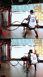 Get ready to take your workout to the next level with Battling Ropes! Here's how to use them in the right position: 🔸 Start by standing with your feet shoulder-width apart and knees slightly bent. 🔸 Firmly grip each end of the rope with your hands, palms facing inward. 🔸 Maintain a strong and stable core throughout the exercise. 🔸 Keep your shoulders relaxed and away from your ears. 🔸 Engage your upper body and begin making alternating waves with the ropes, moving them up and down. 🔸 Gener