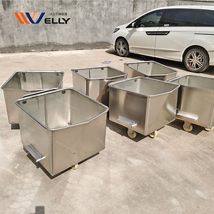 [Hot Item] High Efficiency Meat Bin Meat Cart Stainless Steel Cart