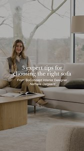 Fit, Function, Feel. The ultimate formula for choosing the perfect sofa. As shared by BoConcept Interior Designer, Nathalie Dalgaard. Learn more about our Interior Design Service via the link in our bio. | BoConcept