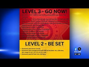 Urgent evacuations ordered for fire near Diamond Lake