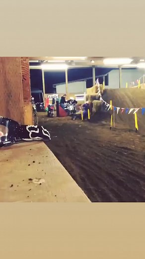 Such a cool feeling to go into a corner wide open… even when you’re on a pit bike… and you crash. 😂 | Brett Cue