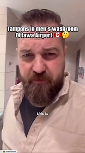 Repost @613ottawatv . Alberta man confused by tampons in men’s washroom in the Ottawa International Airport! 🤔🇨🇦 | Lymphatic Massage of Florida