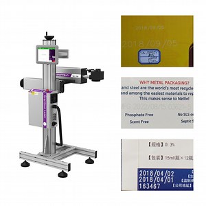 [Hot Item] 50W 9.3μm CO2 Laser Marking Machine Flying Marking for Plastic and Packing Box