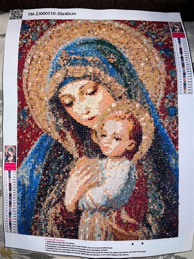 Completed Diamond Dot Art Painting No Frame - Etsy