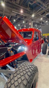 1949 Jeep Willys at The SEMA Show 2024. Unique with: - cab stretched 16” - 930 HP LS3 - tube chassis - 40” tires Great work RJ Fab! | Offroad Affair
