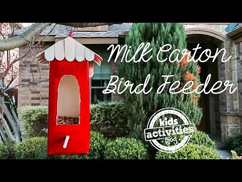 Milk Carton Bird Feeder