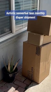 Autistic nonverbal teen montly diaper shipment! #autismawareness #fyp #autism #viral #specialneeds #help #spreadawareness #nonverbal #share #support #diapers #incontinence #supplies | Autism life with Ashy
