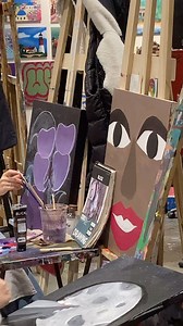 A sneak peek! Our teens at work in the Painting Studio—sketching and painting to build our archives for art leasing and purchase, and their portfolios—all at the same time! | Artists For Humanity