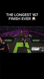 This Might Be the Longest 167 Finish Ever 😂 #darts #waiting #167finish #toylo #slowplayer