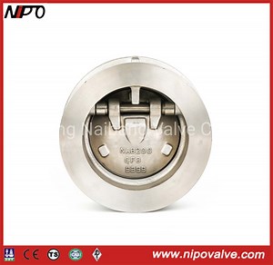 Wafer Type Tilting Disc Check Valve Without Spring