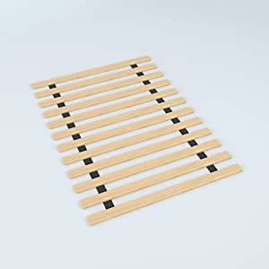 Mattress Solution 0.75-Inch Standard Mattress Support Wooden Bunkie Board/Slats, Full, Beige