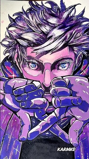 Gojo Satoru Drawing | The Strongest Sorcerer 🔥 #art #anime #jjk #gojo #jujutsukaisen #animeeart