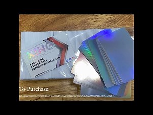 Rainbow Foil PVC Cards for Printing Premium Business Cards