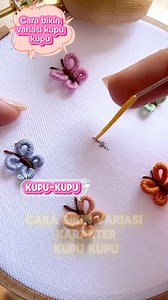 Cara bikin variasi karakter kupu kupu pakai benang #jahit #belajarjahit #konveksi #menjahit #folder #sewing #tutorialjahit | Ridwan Corong Mesin Jahit