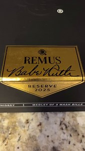 WOW! This is some welcome home gift: Remus Babe Ruth Reserve 2025, a limited-edition bourbon made in official partnership with the Babe’s family. Each bottle is individually numbered to match one of Babe’s career at-bats. Thank you @remusbourbon — cheers to the #SultanofSwat! 🥃 #BabeRuth #Bourbon #Whiskey #Remus #BabeRuthReserve | Bryan Hoch