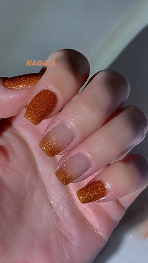 35M views · 276K reactions | Shake your flicking brush to the max ‍♀️ creating the most natural ombré & french with shimmer champagne & caramel ✨壟#frenchnails #frenchnails #nudenails #ombrenails #winternails | Nagaia Nail | Facebook