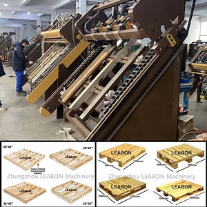 [Hot Item] CE Certificate Fully Automatic Wood EUR Epal Block Pallet Making Machine High Speed Hydraulic Pallet Nailing Machine Automatic Wood Pallet Making Machine Price