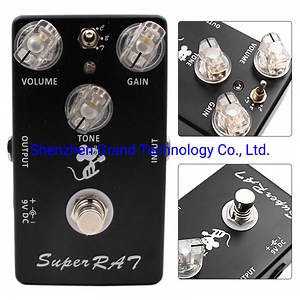 [Hot Item] Custom Super Rat PRO Co Guitar Pedal with IC Lm308 Updated Two Effects Classic Rat Big Boost Turbo
