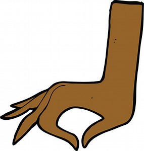 Comic hand-symbol