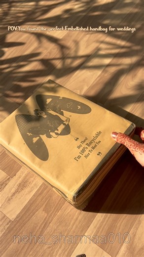 Neha Sharma | Check the story highlights for link🙌🏻 Beautiful embellished handbag for wedding function, elegant, stylish, luxurious, perfect for brides,... | Instagram