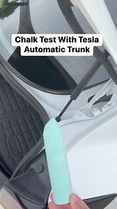 299K views · 18 reactions | Chalk Test With Tesla Automatic Trunk #chalk #tesla #satisfying | Blake Reels | Facebook