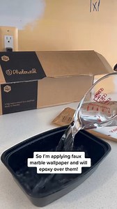 1.7K views | 53_Im wallpapering faux marble on the kitchen countertops im building for my kitchen renovation! #womenwhodiy #diykitche. #fun #fyp #family #fypシ゚viral | Myra Ayers | Facebook