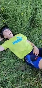 Guy Falls Out of Bike While Cycling on Trail - 1334560