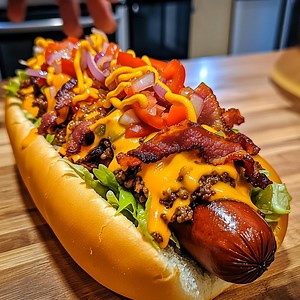 Oktober Smoked Double Bacon Cheeseburger Hot Dog Recipe in First (Ꮯ.Ꮎ.Ꮇ.Ꮇ.Ꭼ.Ꮑ.Ꭲ )  Enjoy ❤️  | Everyday Eats With Emma | Facebook