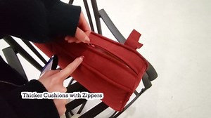 EROMMY Patio Swivel Chair Set of 2, Heavy Duty Outdoor Dining Chairs with Thickened Cushions, Metal Patio Chairs Gentle Rocker for Outside, Garden Lawn & Porch, Backyard