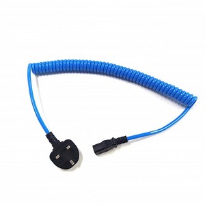 [Hot Item] BS1363 UK British Plug to IEC C13 3X1.5mm2 Curly Cord Power Cable Electrical Power Extension Cord
