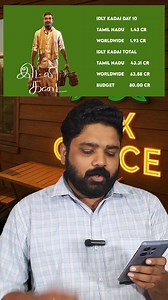 418K views · 3.1K reactions | #IdlyKadai Day 10 Box Office | Dhanush...