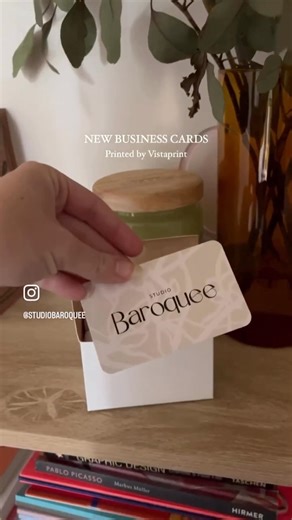 💡 Ever thought about how a simple piece of paper can make a big impact? Take a cue from @studiobaroquee and design your own business cards! They’re like little ambassadors for your brand, spreading the word and making connections wherever they go 🤝 #MadewithVistaPrint #productlink Rounded Corner Business Cards | VistaPrint