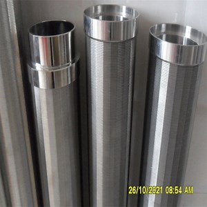 Industrial Ss Johnson Wire Screen Tube / Welded Wedge Wire Screen