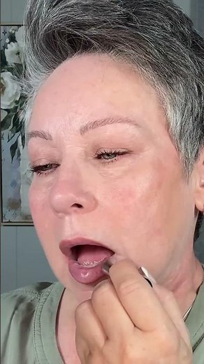 Nude lip combo for mature women. #beautyover50 #lipcombo #lipmakeup #over50makeup