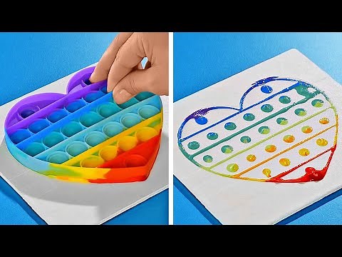 Amazing Painting Techniques || Simply Amazing Art Using Unusual Things