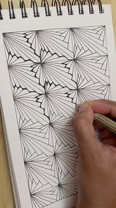 Step-by-step breakdown of paradox pattern ✨ #paradox #zentangle #arttherapy #zentangleinspiredart #meditativeart #relaxing | Revive with Art