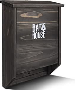 Bat Houses for Outdoors, Large Double Chamber Handmade Cedar Wood Outdoor Bat Box Shelter, Conducive to Bat Roosting and Landing,You Can Also See Bats Flying Around and Cleaning up Annoying Mosquitoes
