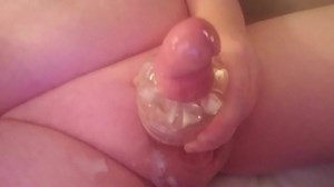 First cum with the Fleshlight Quickshot