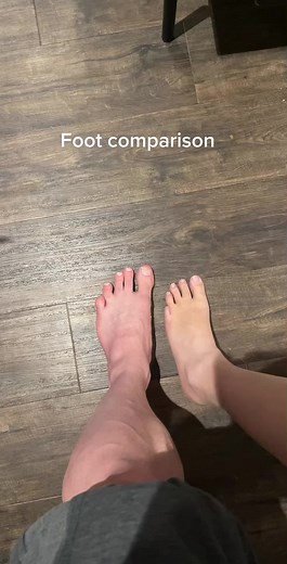Feet Comparison: Exploring Size Differences with Friends