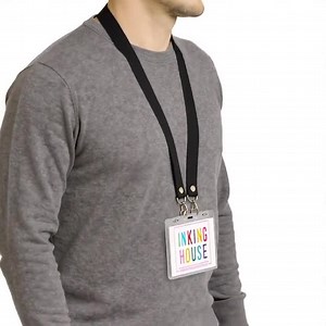 Printed or Plain Double Clip Lanyard - Personalised, Custom, Neck Strap,id CARD Holder Included - Etsy