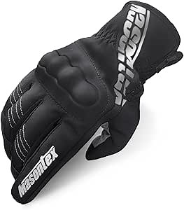 Motorcycle Gloves For Winter, Black Full Finger Touchscreen Reflective Racing Gloves - Cold Weather Gloves Riding Gear For Men Women Autumn BMX MTB Dirt Bike Scooter ATV Gloves With Hard Knuckle