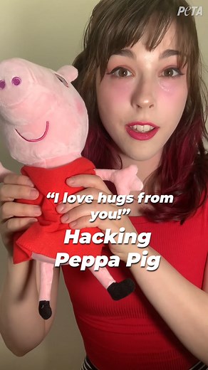 POV: Peppa Pig has a lot to say 🐖 | PETA (People for the Ethical Treatment of Animals)