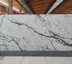 [Hot Item] Marble Look Grey Sintered Stone Slab for Indoor Wall Cladding