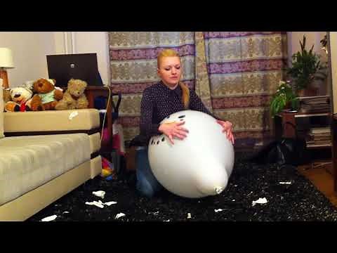 Sue white balloon sit to pop part 3