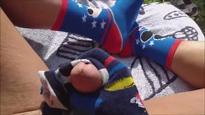 Fun with 3 pairs of Mickey Mouse cartoon Socks