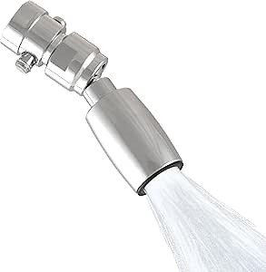 High Sierra Showerheads® - Solid Metal 2.5 GPM High-Pressure, Maximum-Flow Shower Head with Limescale Resistant Insert & Pressure Control Valve that Shuts It Off to Just a Trickle - Chrome